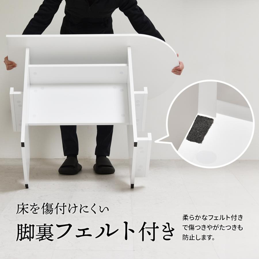 ダイニングテーブル 幅100cm 半円テーブル 2人掛け 壁付け テーブル