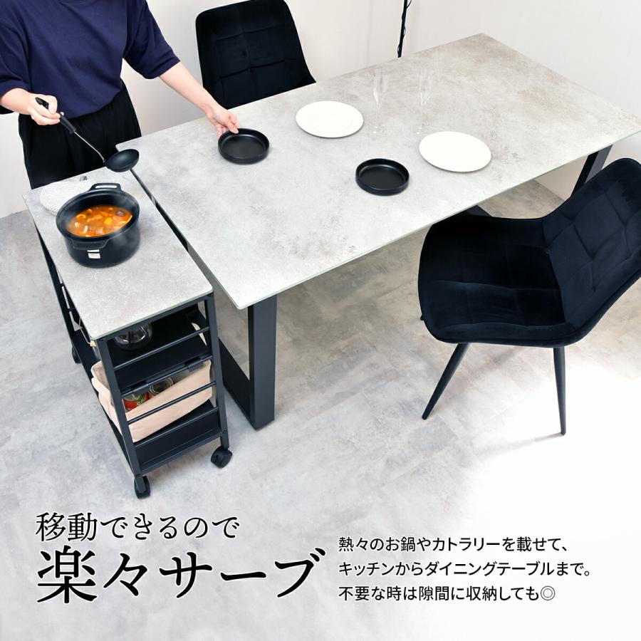 カウンターワゴン キャスター付き セラミック セラミックワゴン