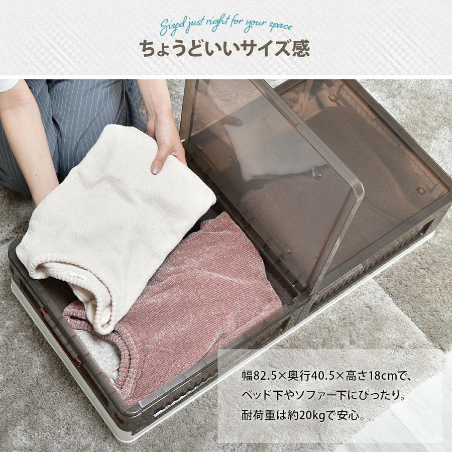 ベッド下収納ケース 2個セット 収納ケース ベッド下 薄型 大容量