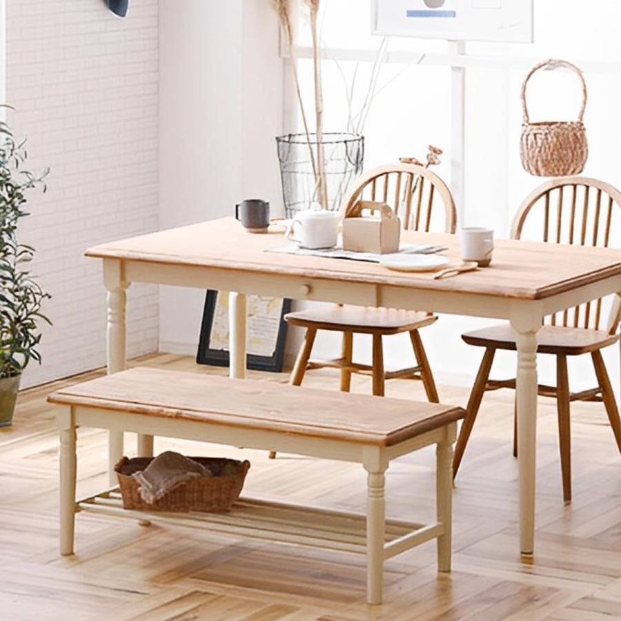 関家具 棚付きダイニングベンチ ラック付き 幅100 白 ホワイト 関家具 棚付きダイニングベンチ ラック付き 幅100 白 ホワイト