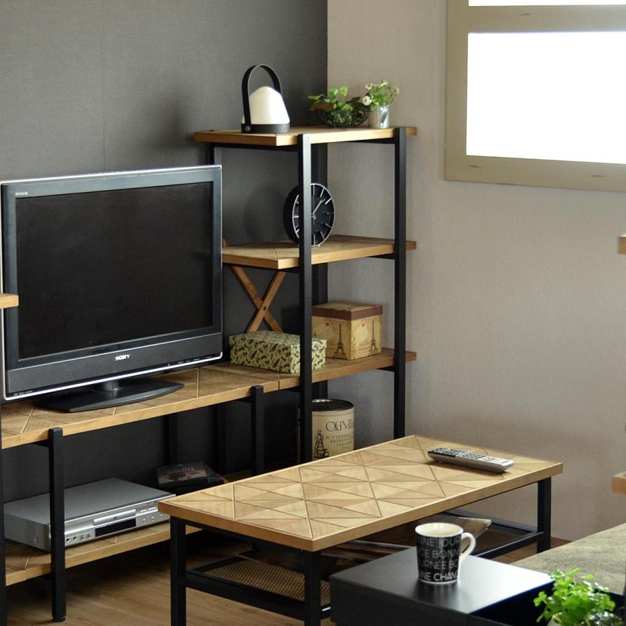 木 インテリア ヴィンテージ 大型 センターテーブル テーブル 木製 W 125 × D 65 cm 長方形 [91520