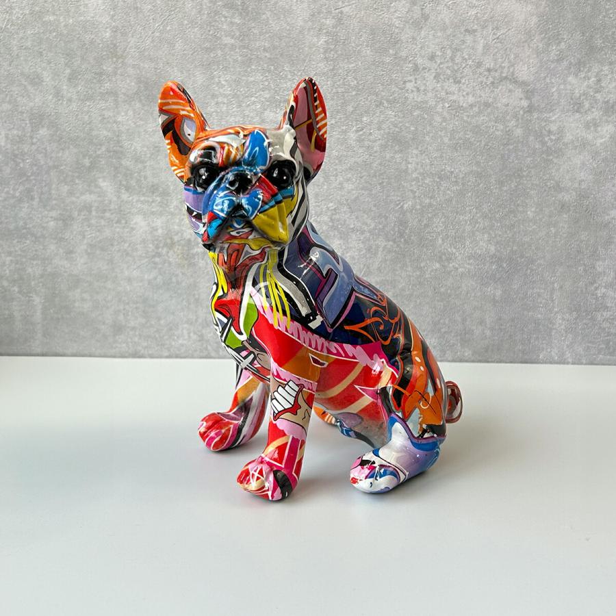 犬 カラフル 置き物 玄関 インテリア 雑貨 樹脂 Sサイズ 犬 カラフル 置き物 玄関 インテリア 雑貨 樹脂 Sサイズ
