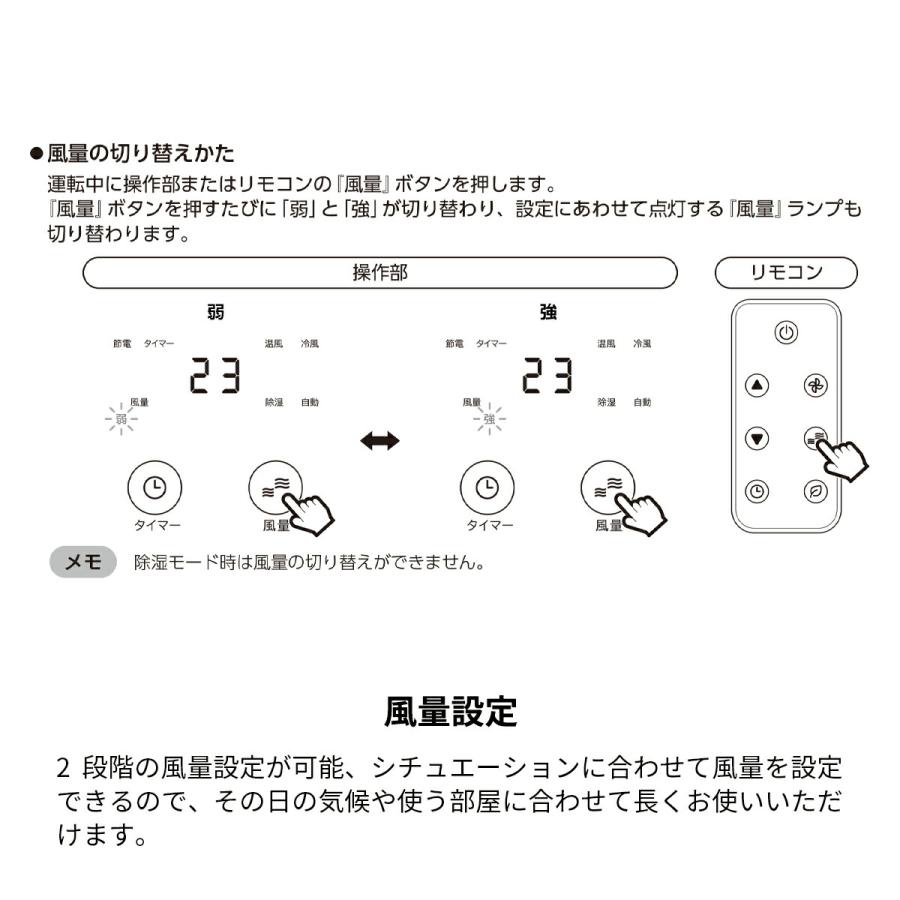 スポットクーラー 冷房 暖房 除湿 冷風 高さ230cmまで対応 7〜10畳 風向き調節 窓パネル テラス窓対応 風量2段階 家庭用 キャスター付き スポットエアコン｜lifestyle-funfun｜06