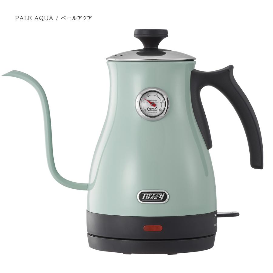 新品未使用未開封!!!Toffy  温度計付き電気ケトル(リッチブラック) 新品未使用未開封!!!Toffy 温度計付き電気ケトル(リッチブラック