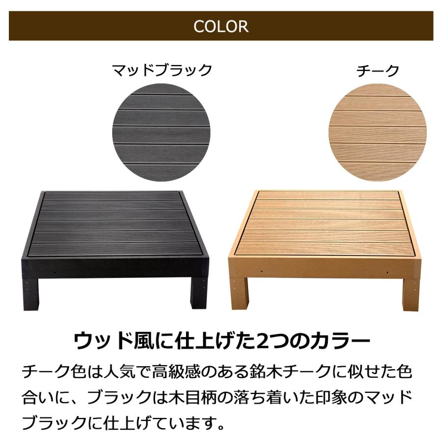ウッドデッキ 組合せ5点セット 本体4 ステップ1 人工木 樹脂 ウッドデッキ 組合せ5点セット 本体4 ステップ1 人工木 樹脂