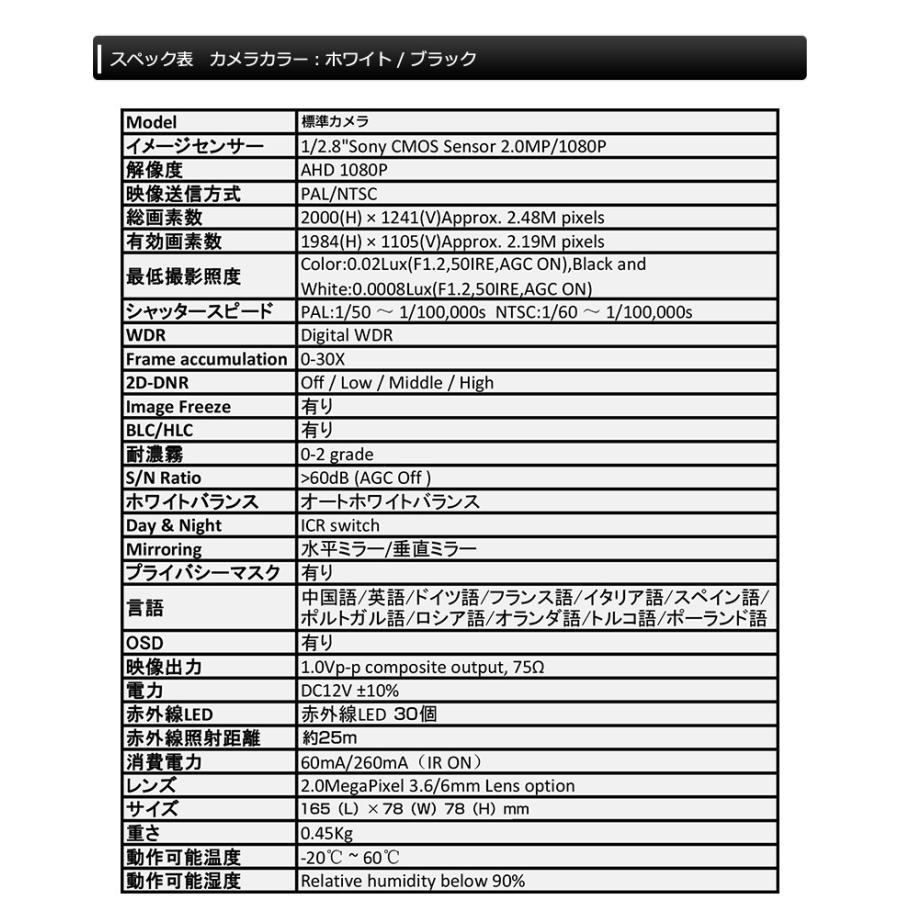 防犯カメラ 屋外 500万画素  防犯カメラセット 1台〜  監視カメラ｜lifestyleec｜02