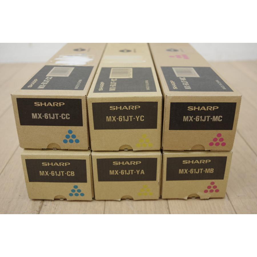 新品 未使用 SHARP シャープ トナーカートリッジ MX-61JT-CC/CB/YC/YA