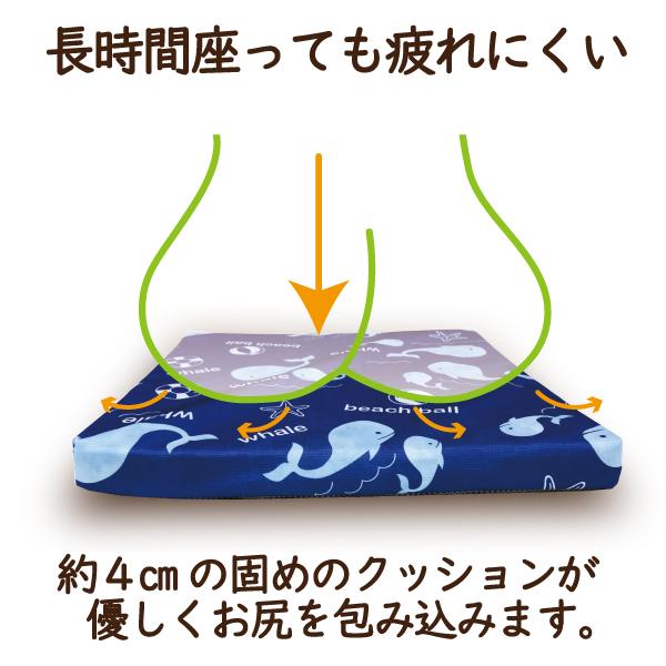 クッション 高反発 ウレタン 疲れにくい 厚み4cm 極厚 裏メッシュ 蒸れ