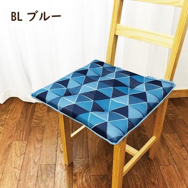 クッション 座布団 正方形 43×43 冷感 シートクッション 紐付き 車用