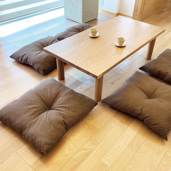 座布団 2個セット 銘仙判 撥水 はっ水 防汚 約55×59cm (同色2枚組) 盆