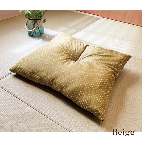 座布団 2個セット 銘仙判 撥水 はっ水 防汚 約55×59cm (同色2枚組) 盆