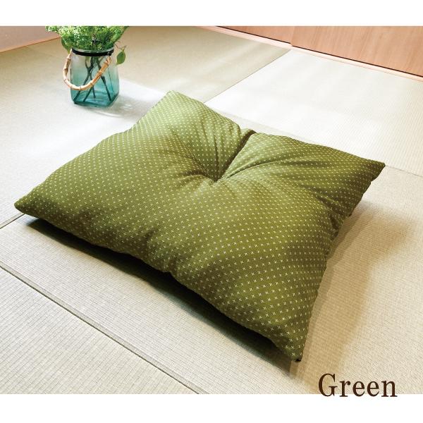 座布団 2個セット 銘仙判 撥水 はっ水 防汚 約55×59cm (同色2枚組) 盆