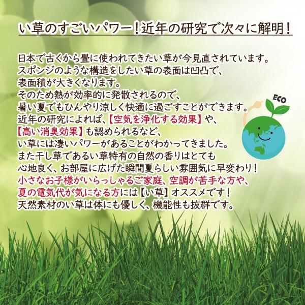 い草 座布団 クッション 馬蹄型 43×40cm 紐付き おしゃれ 市松模様 格子 天然素材 涼感 涼しい ひんやり 防カビ 父の日|lifestyleplus|07