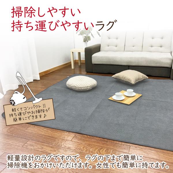 ラグ 2帖 180×180 カーペット 通年 オールシーズン 床暖房可 ホット 