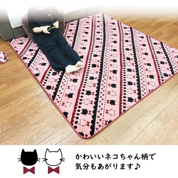 ハンドメイド アジアンラグ ホットカーペット 床暖房対応 190×190(2帖) ラグ 2畳 用 ホットカーペット 床暖房 対応 190×190 マット リビング