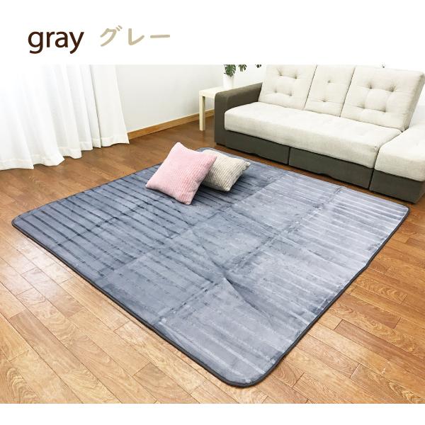 ラグ カーペット 正方形 こたつ敷き布団 厚手 8mm ホットカーペット