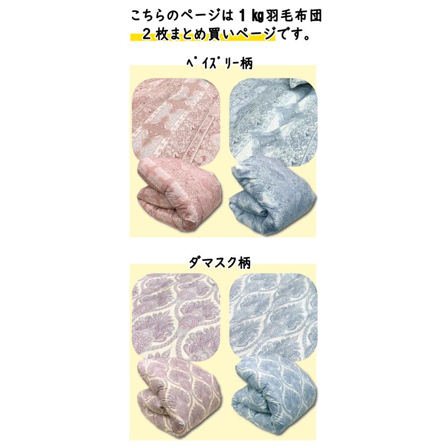 西川（nishikawa） 羽毛布団 日本製 シングル 350DP ダウン85％ 2枚