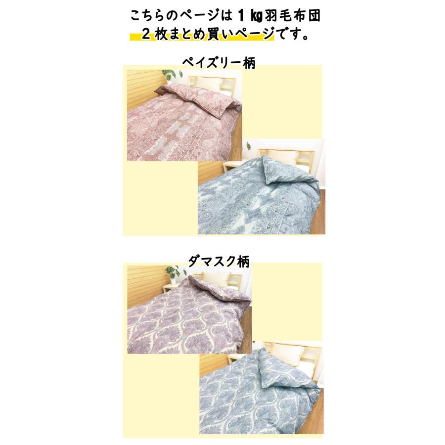 西川（nishikawa） 羽毛布団 日本製 シングル 350DP ダウン85％ 2枚