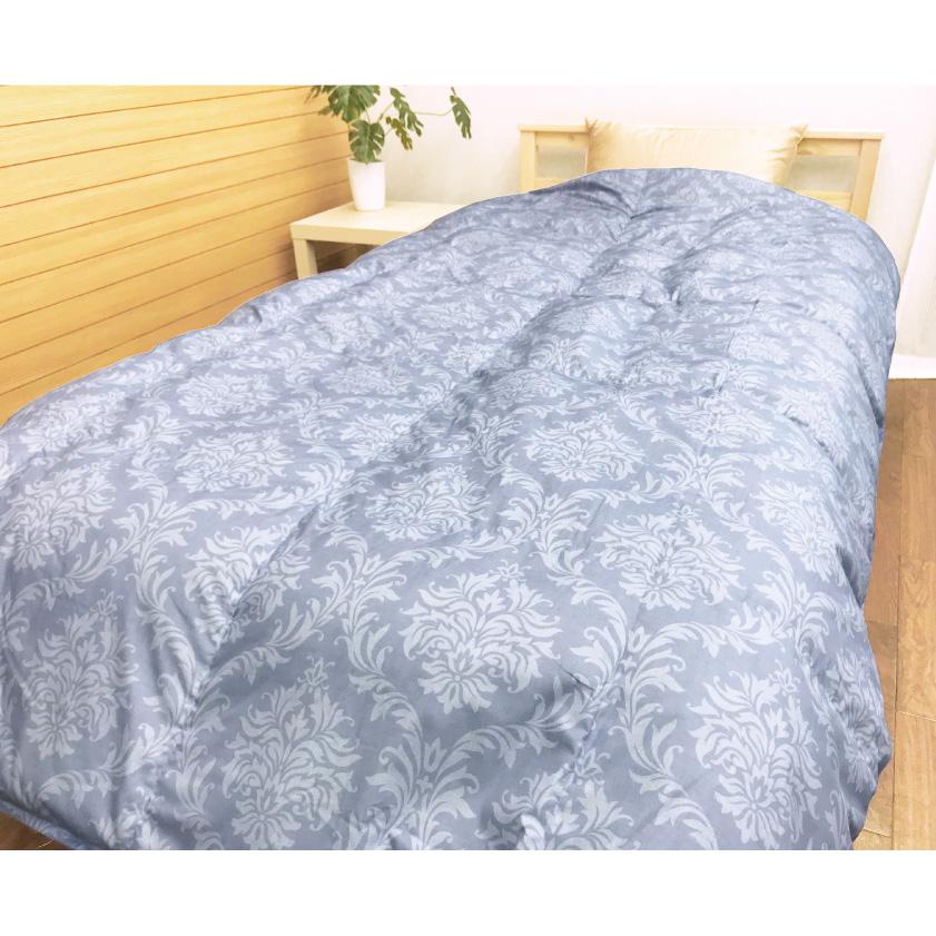 西川　高級カナダ産羽毛掛け布団 シングル150cm x 210cm グリーン 西川（nishikawa） 羽毛布団 羽毛 布団 掛布団 高級 おすすめ 1.2kg
