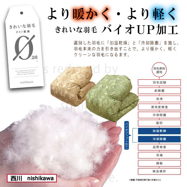 西川　羽毛布団　シングル　高級　おすすめ　掛布団　軽い あったかい 日本産 150×210　贈り物　F2043 値下げ　23年入荷　母の日　父の日｜lifestyleplus｜07