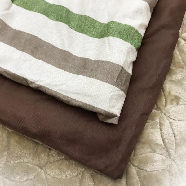 こたつ布団 長方形 こたつ掛け布団 リバーシブル 無地 ボーダー 190