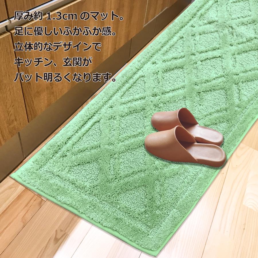 キッチンマット 玄関マット 滑り止めつき おしゃれ 超吸水 ロング