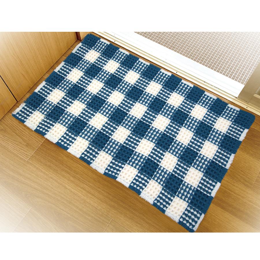 バスマット 玄関マット マット 40×60 吸水 ワッフル 滑り止め 洗える
