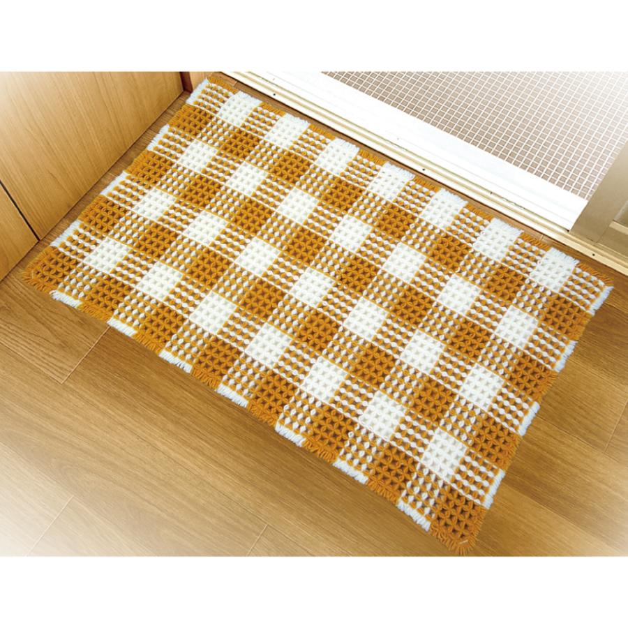 バスマット 玄関マット マット 40×60 吸水 ワッフル 滑り止め 洗える