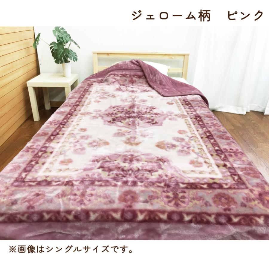 西川（nishikawa） 毛布 ダブル 180x210 衿付き合せ毛布 2枚合せ