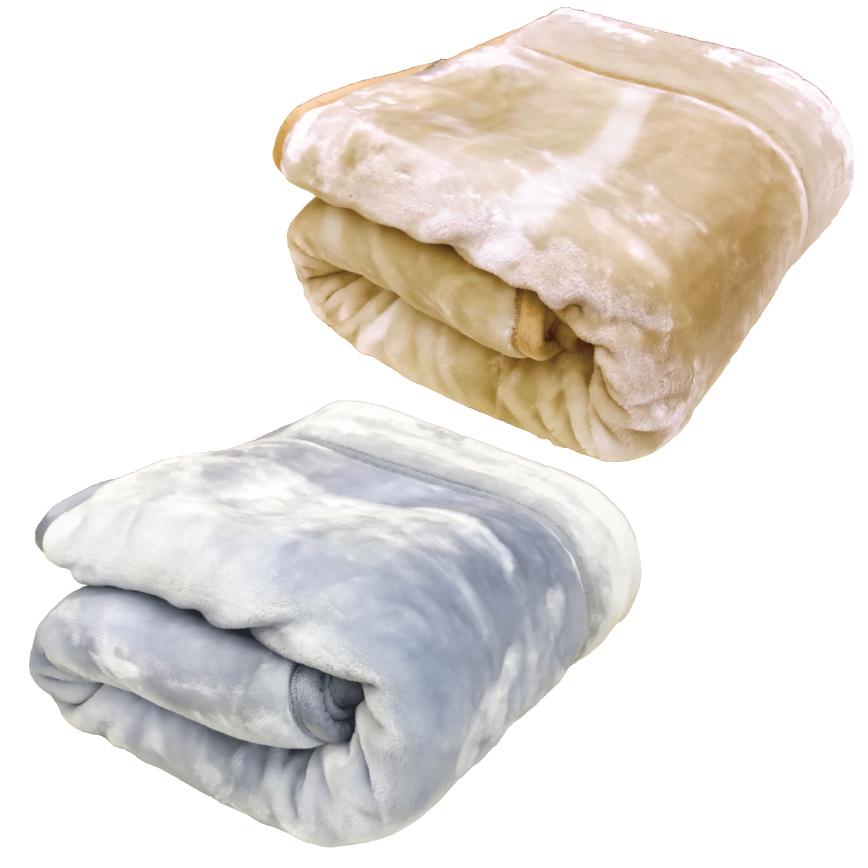 nishikawa 2枚組毛布 シングルサイズ 140x200cm 西川（nishikawa） 毛布 シングル 厚手 2枚合せ 2.5kg 140x200 ハイ