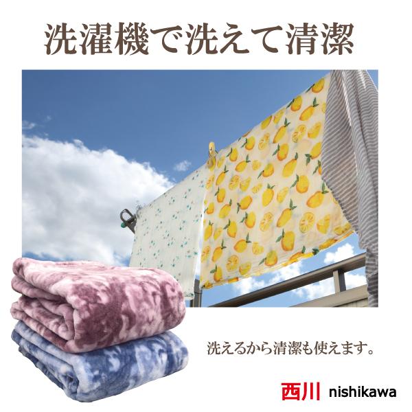 西川（nishikawa） 毛布 ブランケット シングル ニューマイヤー 軽い