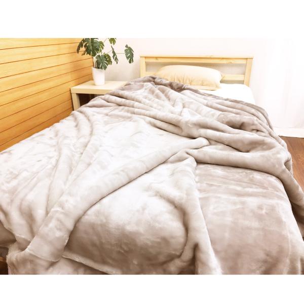 西川（nishikawa） 毛布 ダブル 180x210 衿付き合せ毛布 2枚合せ