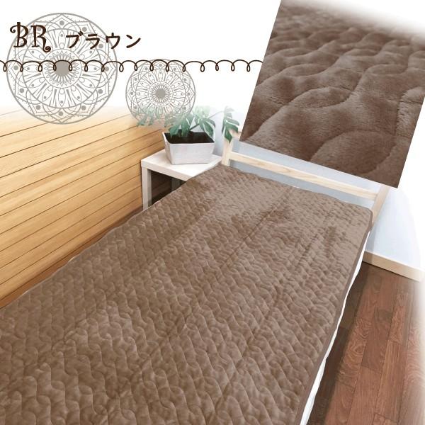 敷きパッド ダブル 洗える ベッドパッド フランネル 秋 冬 140×205 D あったか 敬老の日 プレゼント なめらか ふわふわ|lifestyleplus|03