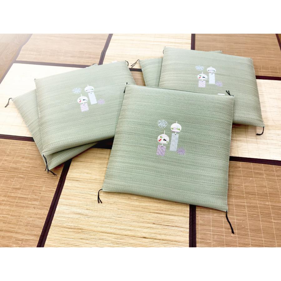 い草 座布団 クッション 55×55 綿入り 刺繍 高級 おしゃれ 夏 い草 座布団 クッション 55×55 綿入り 刺繍 高級 おしゃれ 夏