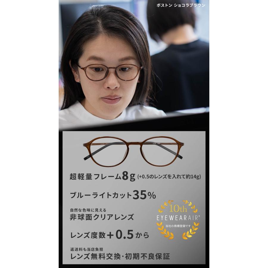 試着交換OK 老眼鏡 レディース 度数0.5 〜0.25刻み 全5色 アイウェア