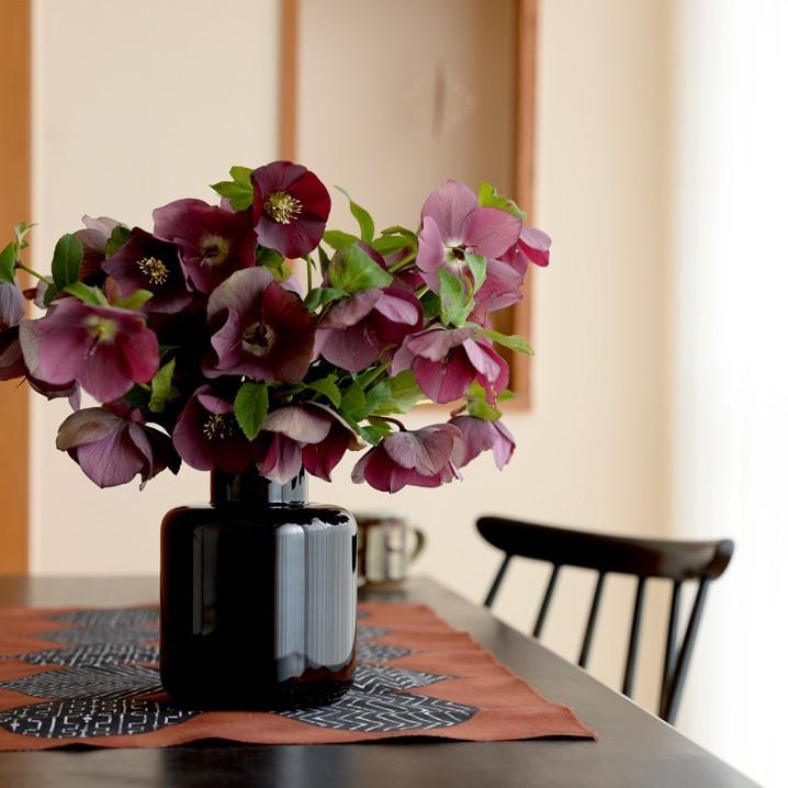 スクルーフ SKRUF PONNY ベース ブラック 花瓶 フラワーベース ガラス