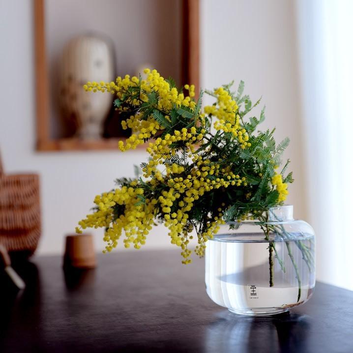 スウェーデン gullaskruf グラスクルフ フラワーベース 花瓶　花器 スクルーフ SKRUF RO ベース クリア 花瓶 フラワーベース ガラス 北欧