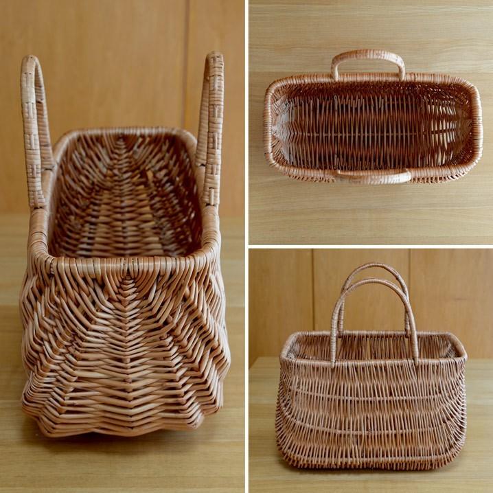 ラトビアのかご ヤナギ カゴバッグ リガ 手作り 手さげ バスケット