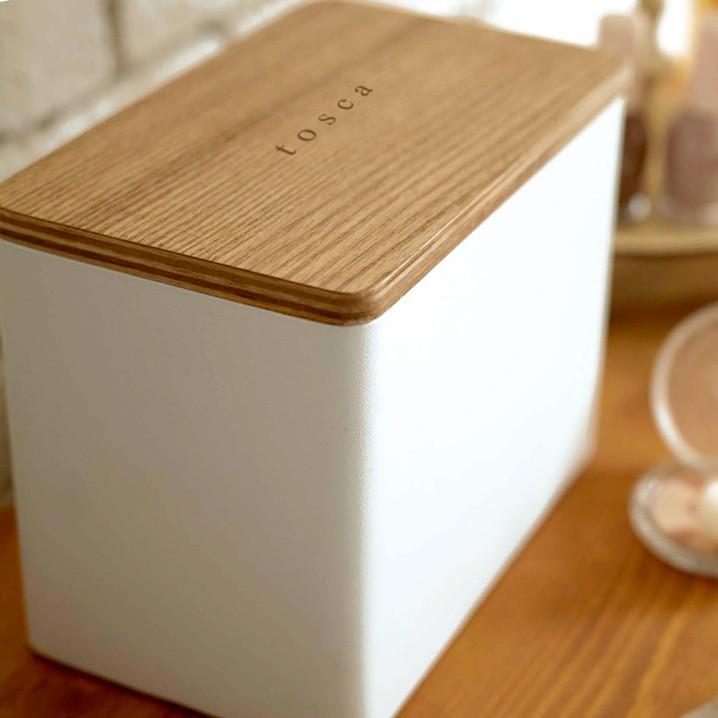 コットンケース トスカ ホワイト 綿棒 生理用品 トイレ 洗面所