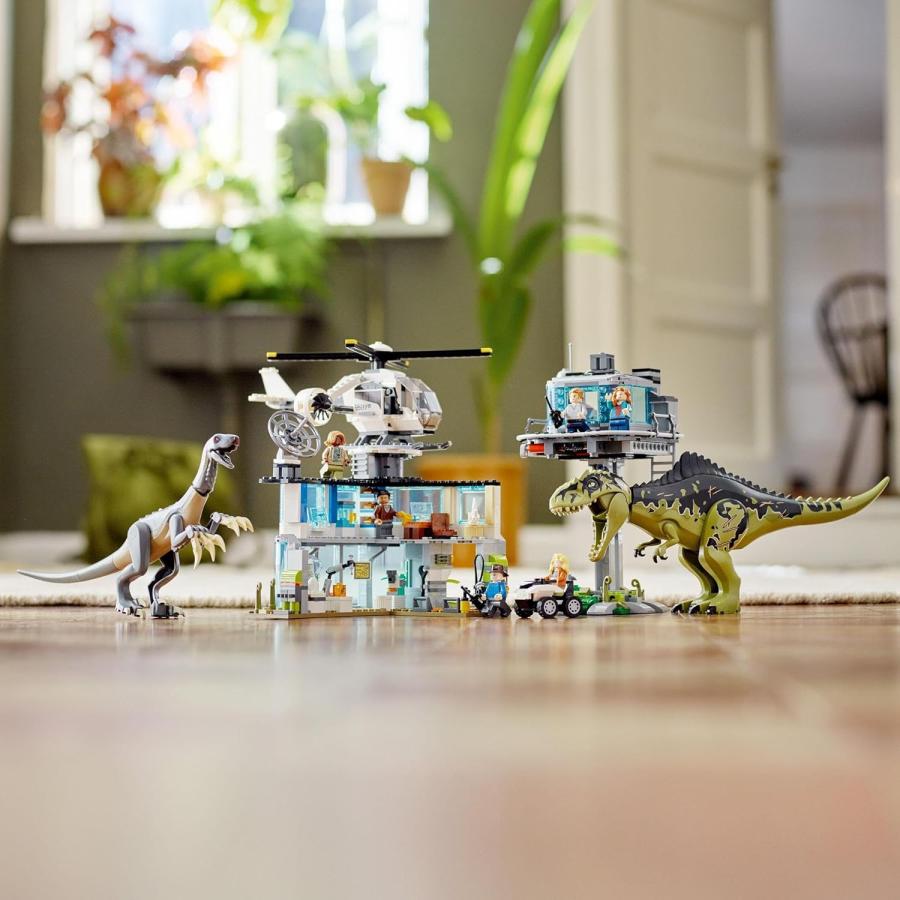 LEGO レゴ 76949 ジュラシック・ワールド ギガノトサウルスとテリジノサウルスの猛攻撃 おもちゃ ブロック_4
