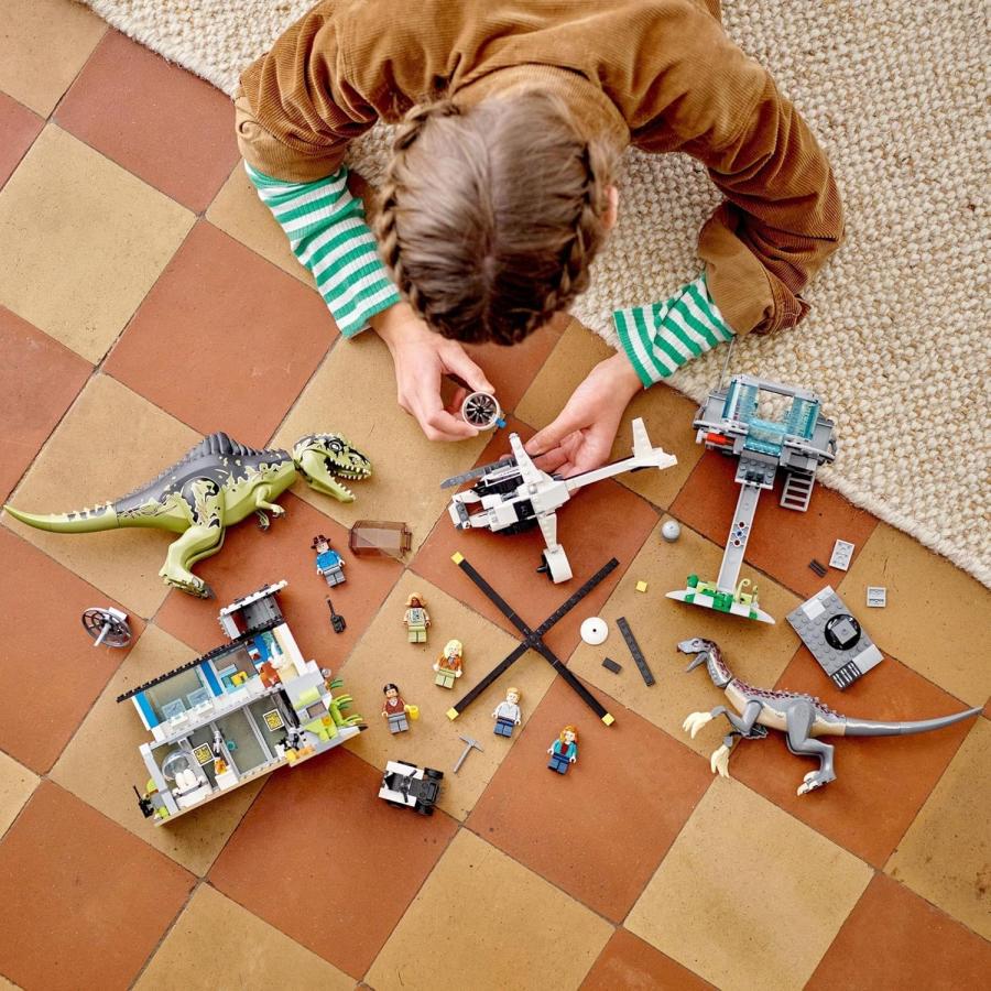 LEGO レゴ 76949 ジュラシック・ワールド ギガノトサウルスとテリジノサウルスの猛攻撃 おもちゃ ブロック_8