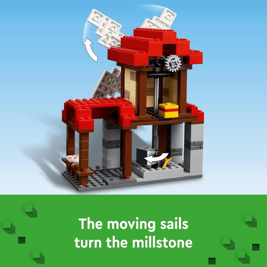 レゴ LEGO レゴブロック マイクラ マインクラフト 農場 風車 21262の画像
