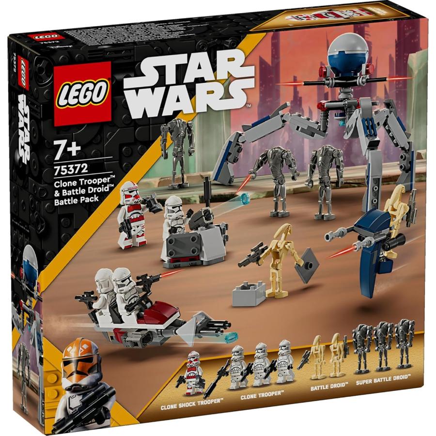 LEGO レゴ 75372 スター・ウォーズ クローン・トルーパーとバトル・ドロイド バトルパック おもちゃ ブロック_2