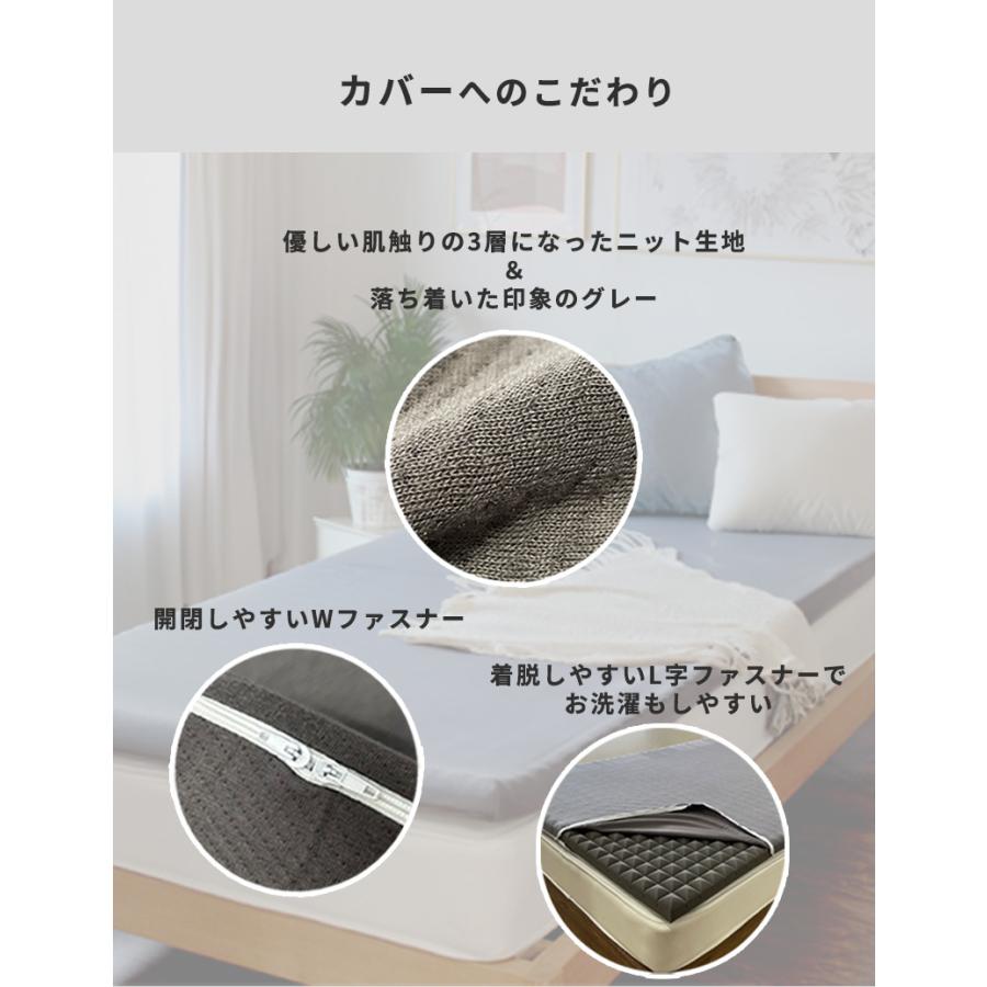 新品未使用 送料込 シングル マットレス やや固め 通気性◎ 体圧分散◎ AK-332 S] 大小2つの山が身体を支える体圧分散マットレス シングル