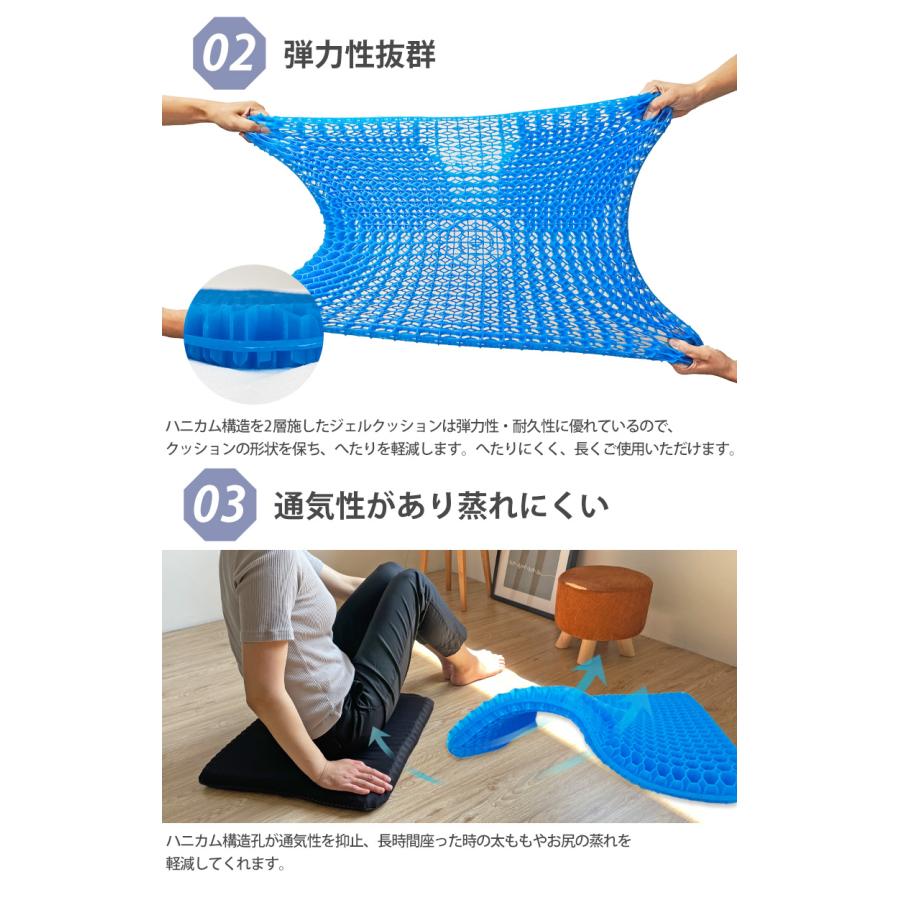 ご購入者様決定 [未使用]ゲルクッション 健康グッズ SALE 3980円→1280円 ゲルクッション ジェルクッション 極厚 大きめ 47