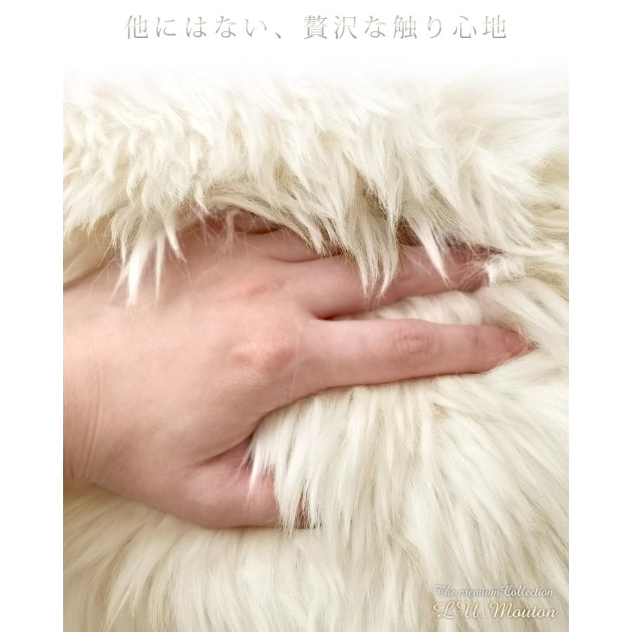 ムートンラグ 本物 天然 1匹 キャンプ 椅子 ラグ ラグマット