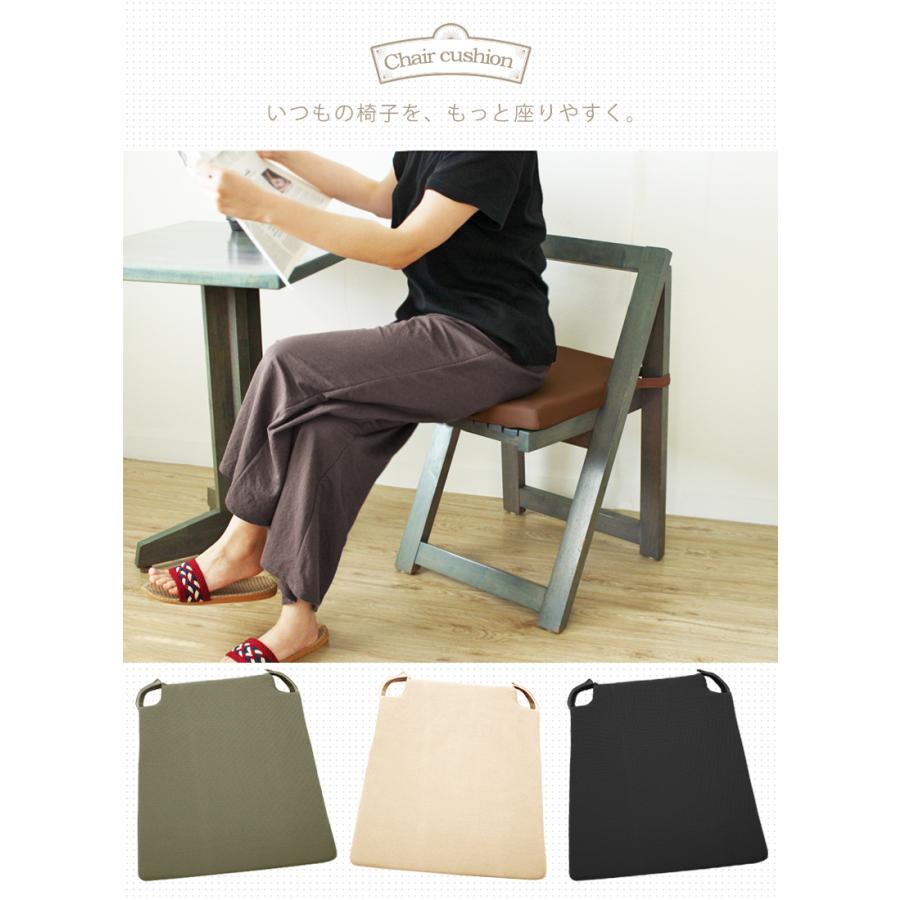 チェアクッション 座面クッション 椅子クッション 座椅子クッション おしゃれ イス ウレタン入り マジックテープ 簡単取り付け Gaufre ゴーフル ライフタイム Paypayモール店 通販 Paypayモール