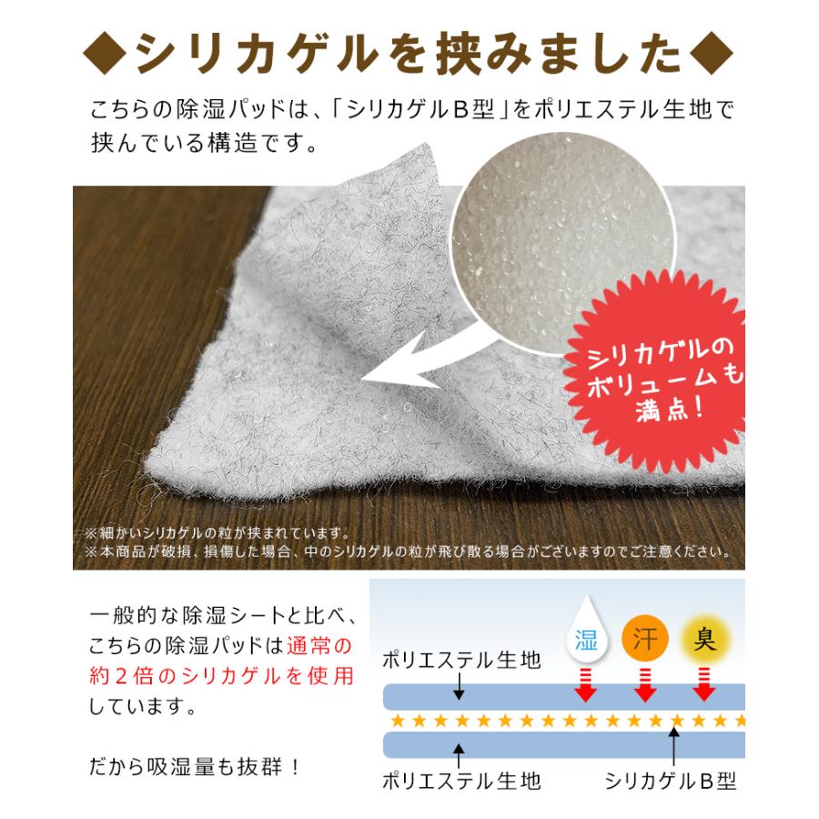 除湿シート 除湿パッド ダブル D 洗える 130×180 布団の下 湿気対策 消
