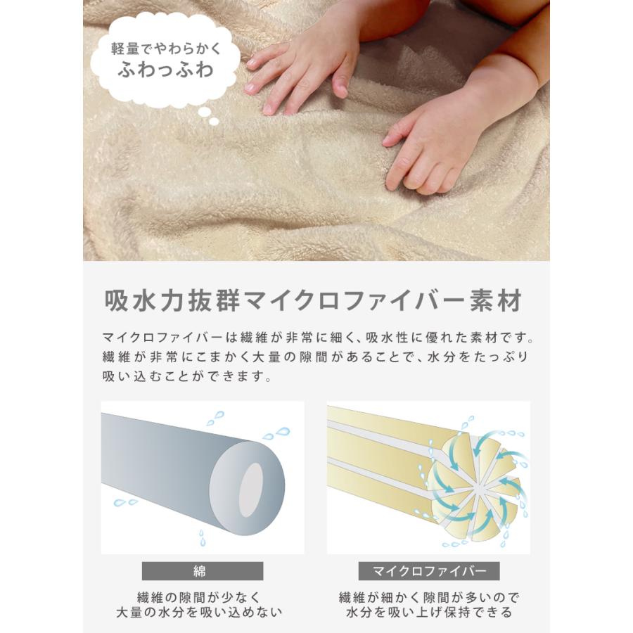 ラップタオル 巻きタオル マイクロファイバー 吸水速乾 前開き