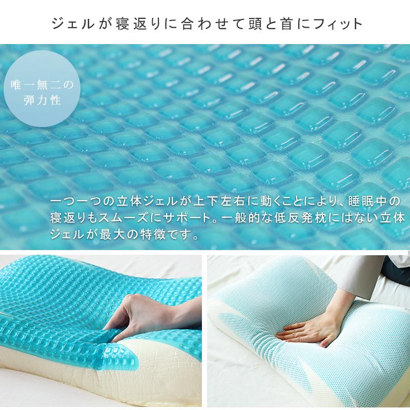 枕 ジェル枕 ジェル ピロー まくら 高反発 安眠 肩こり メディカル